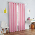 ECLIPSE Kendall Modern Blackout Thermal Rod Pocket Window Curtain by EclipseCurtains