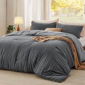 Bedsure Full Comforter Set, Dark Gray Soft Prewashed Bedding by Unknown