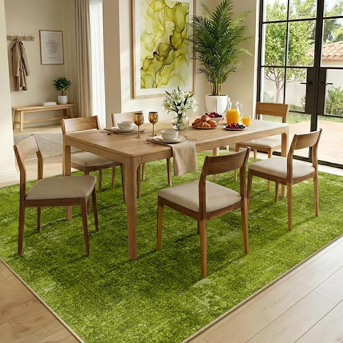RELEANY Washable 8'x10' Abstract Area Rug - Image 3