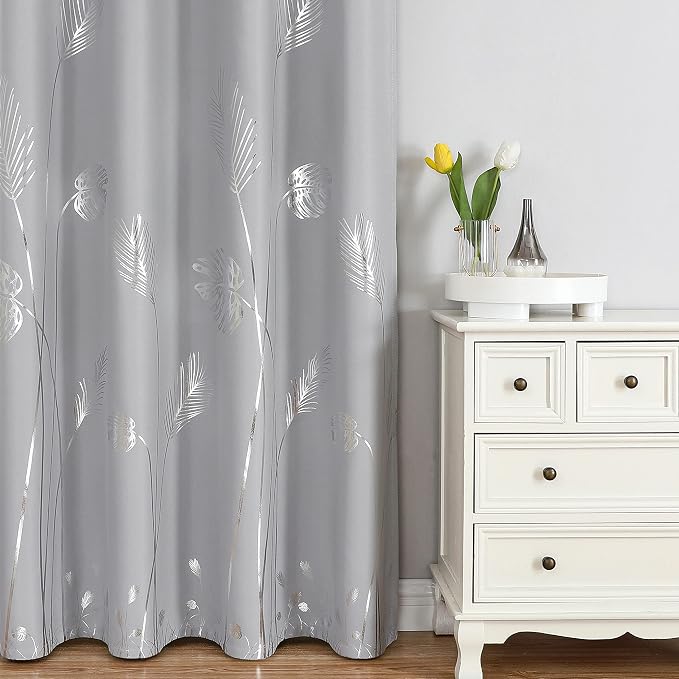 Light Grey Blackout Curtains 108 Inches Long, Light Blocking Thermal Insulated - Image 2