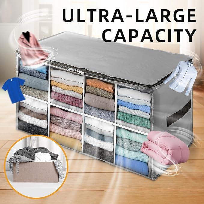 TAILI 8 Pack Silver Extra Large Moving Bags, Storage Bag - Image 9