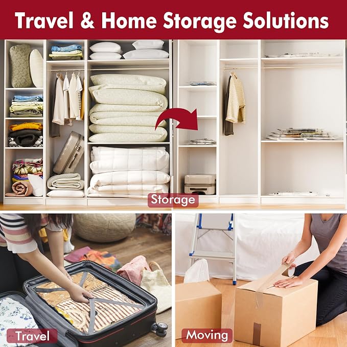 Vacuum Seal Bags for Clothing Travel & Home Storage, travel vacuum bags - Image 2