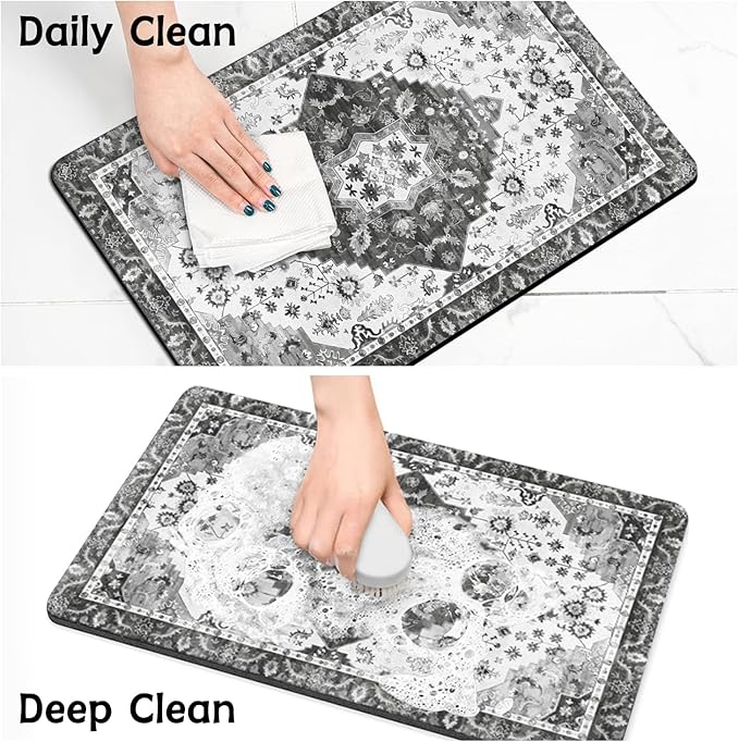 Pet Food Mats for Floor, Absorbent Dog Mat for Food and Water Dispenser Mat, Dog Food Mat Quick Dry Cat Food Mat Pet Supplies