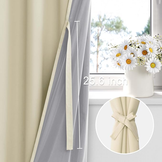 XWZO 100% Blackout Curtains - Image 3