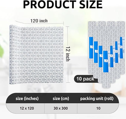 RAY STAR 12X120 Inch Shelf Liner for Kitchen Cabinets, Non-Adhesive Cabinet Liner Washable, PVC Drawer Liner for Dresser Non-Slip Bathroom (Black Floral)(10 Roll)
