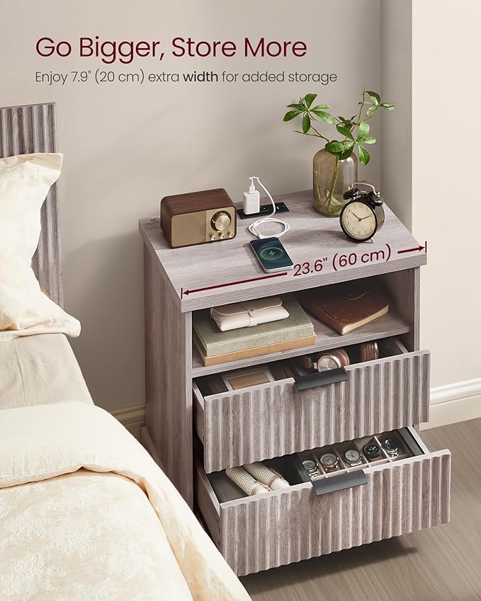 VASAGLE Set of 2 Nightstands - Image 4