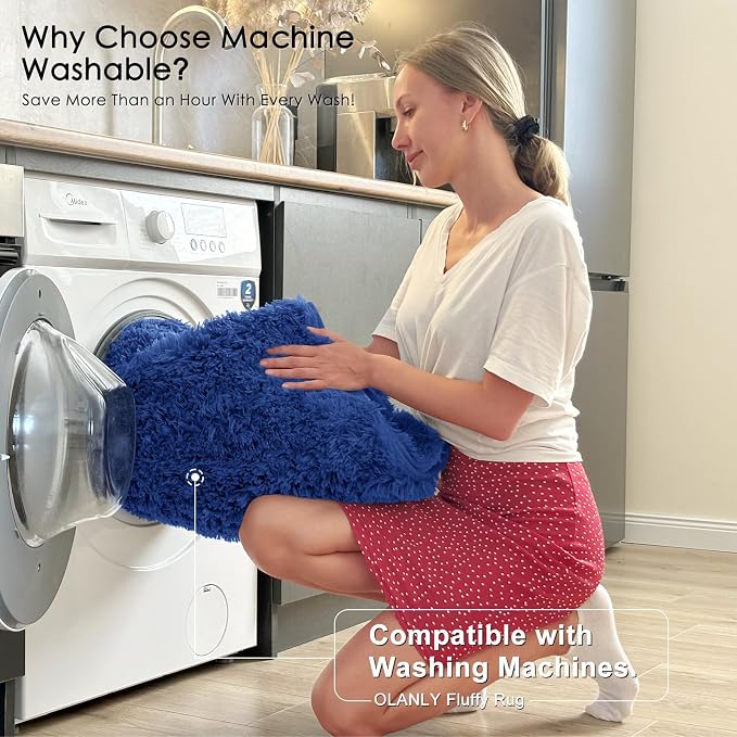 OLANLY 7x7 Machine Washable Large Area Rugs - Image 2