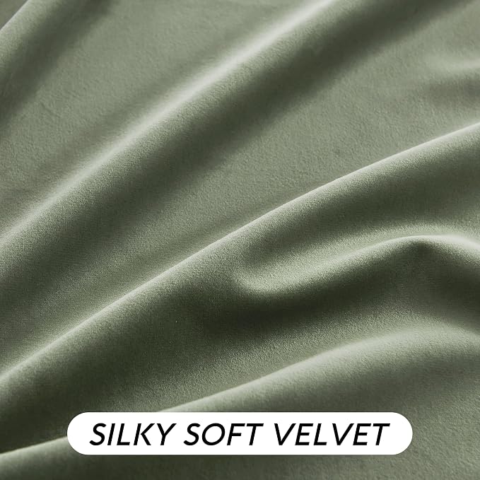 RYB HOME Velvet Curtains 108 inches Long, Extra Long High Ceiling Curtains | - Image 7
