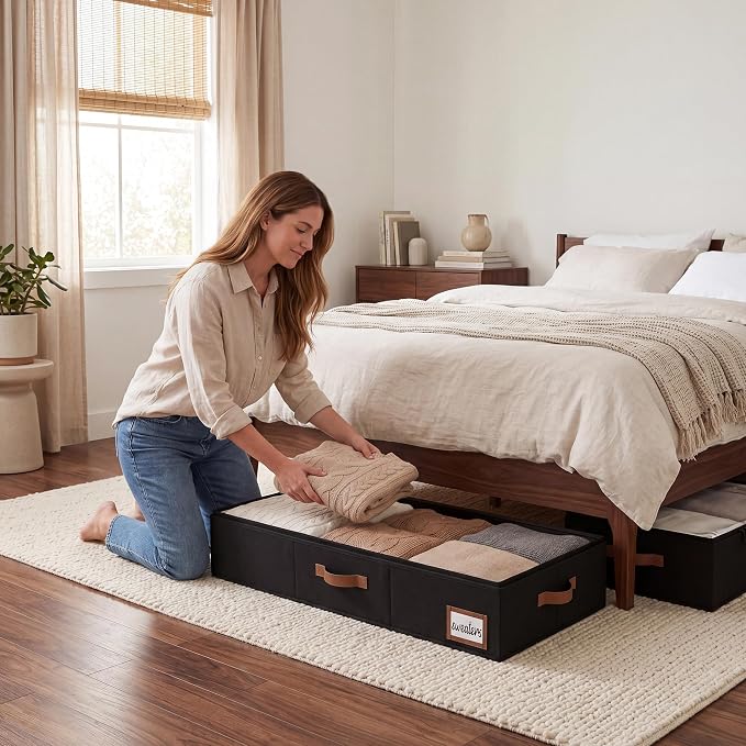 StorageWorks 7 Inch Low Profile Under Bed Storage Containers - Image 8