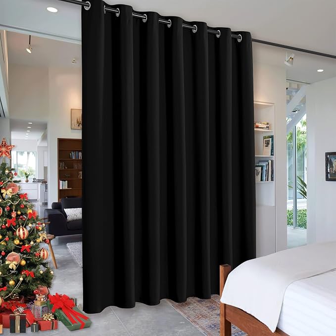 RYB HOME Blackout Room Divider Curtain Thermal Insulated, by RYBHOME