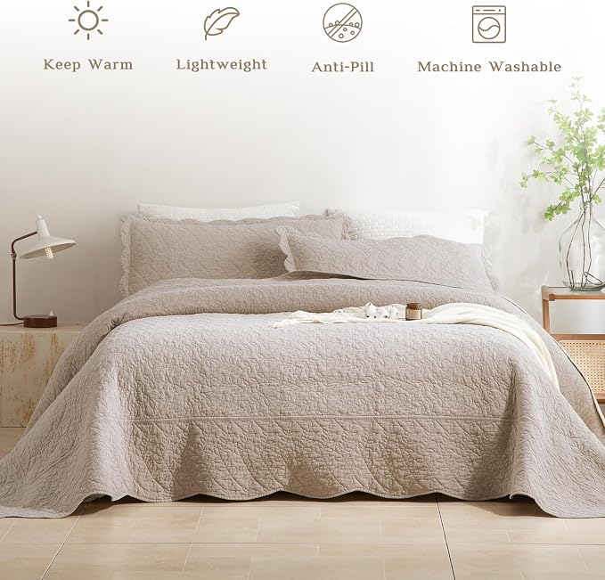 CozyTide Oversized King Bedspread 120"x120" - Image 2