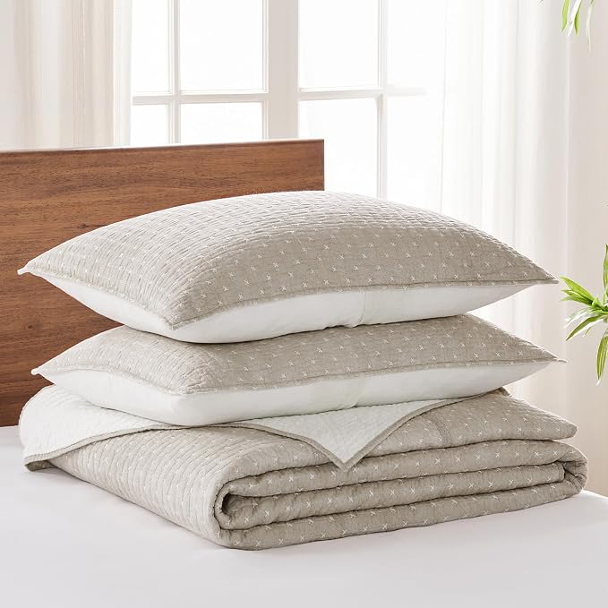 Levtex Home Cross Stitch Reversible Full Bedspread Set - Image 3