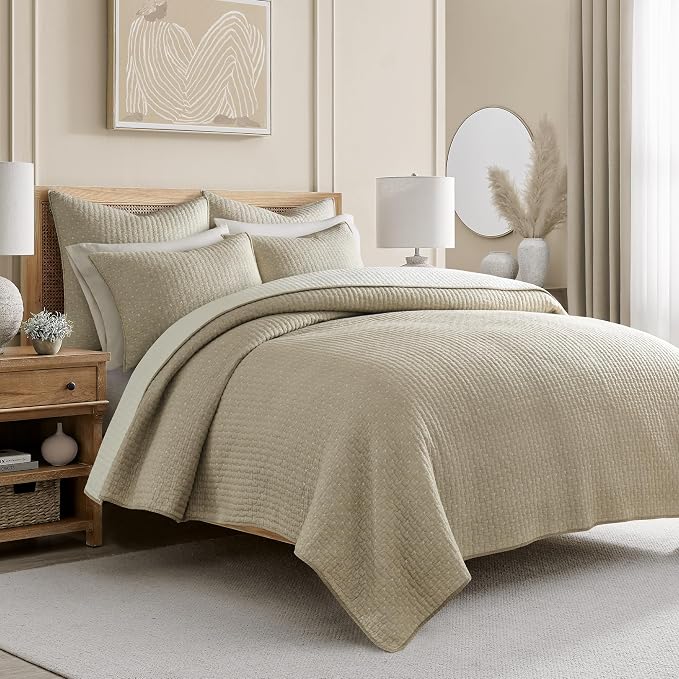 Levtex Home Cross Stitch Reversible Full/Queen Quilt Set by LevtexHome
