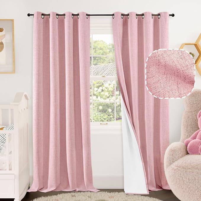 Nursery Blackout Curtains for Girls Bedroom by Lajode