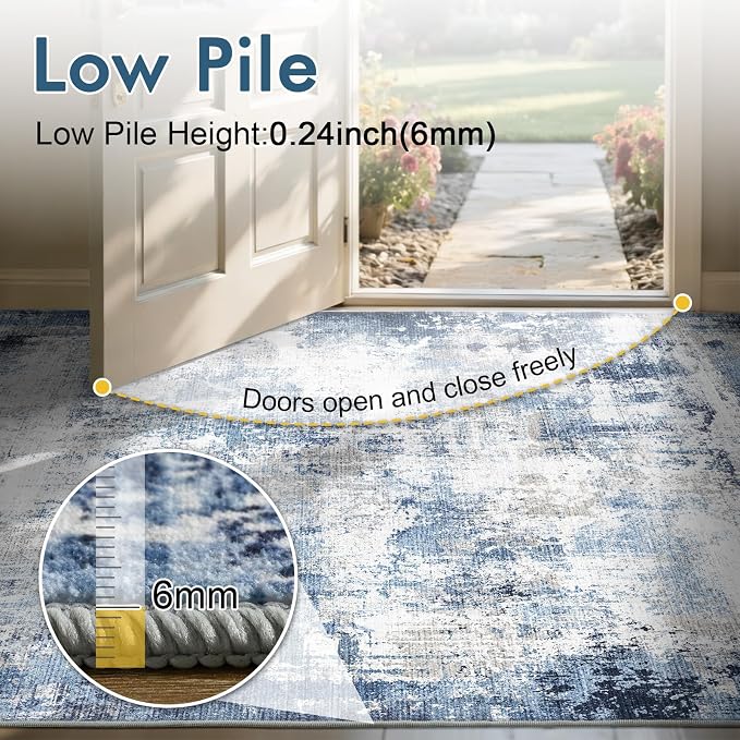 8x10 Ft Large Area Rugs for Living Room, Soft Non-Slip Washable Rugs Modern - Image 7