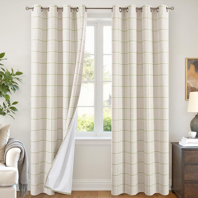 Linen Blackout Curtains by Lajode