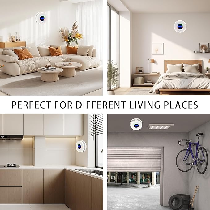 Kesy Upgraded Smoke and Carbon Monoxide Detector 10-Year Lifespan, Dual Sensor Smoke Alarm & Carbon Monoxide Detector (5 Pack)