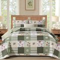 Anibedding Patchwork Quilt Set Queen Size, Soft Lighweight Farmhouse Quilt by Anibedding