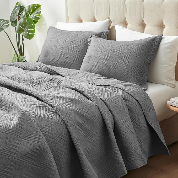 Hansleep Grey Quilt Queen Size - Image 2