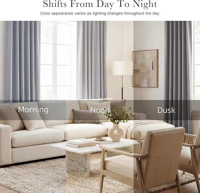 PONY DANCE Blackout Curtains Thermal Insulated Window Treatment Panels Room - Image 7