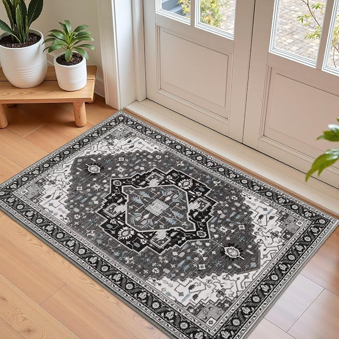 Macgace Washable Vintage Small Area Rug by Macgace