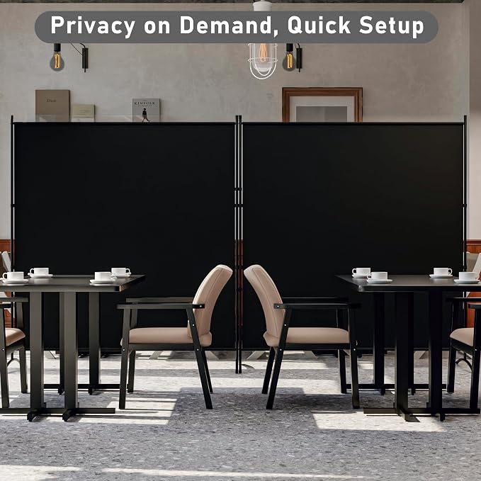 2 Panel Large Room Divider, Folding Privacy Screens - Image 6