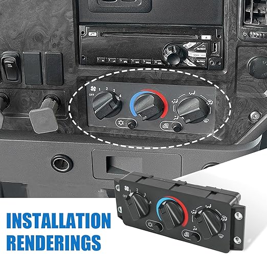 A/C Heater Climate Control Module Compatible with 2008-2018 Mack CHU612 CHU613 CHU614 1999-2018 CXU612 CXU613 CXU614 AC Temperature Control Switch Panel Replace#25110700 20992943 70826280
