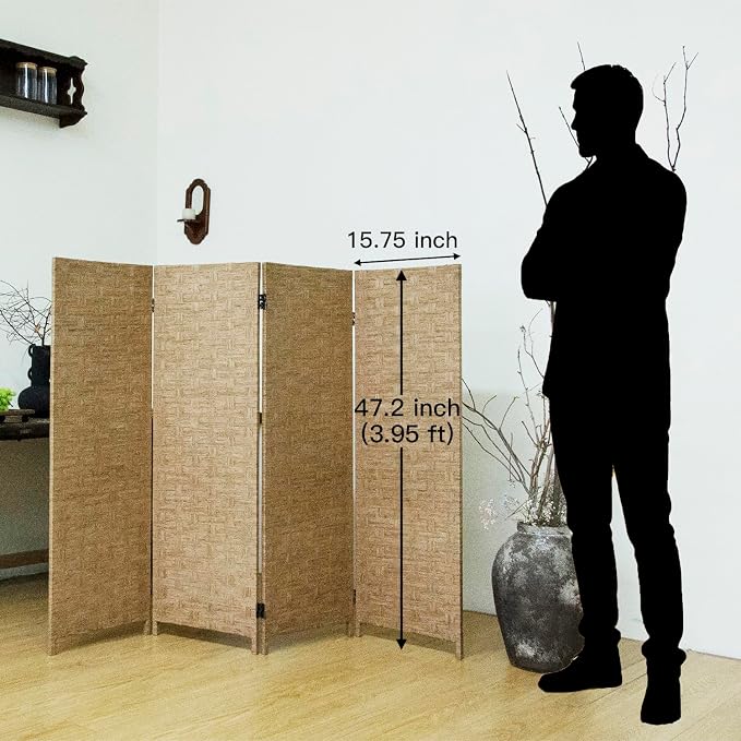 4 Panel Short Room Divider Screen - Image 5