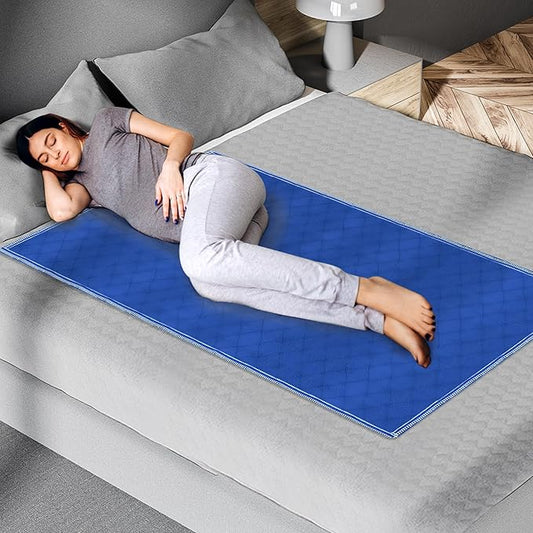 Premium Quality Bed Pad, Quilted, Waterproof, and Washable, 34" x 52" The Best Underpad Sheet Protector for Children or Adults with Incontinence (Dark Navy 34”x52” (300 Washes)