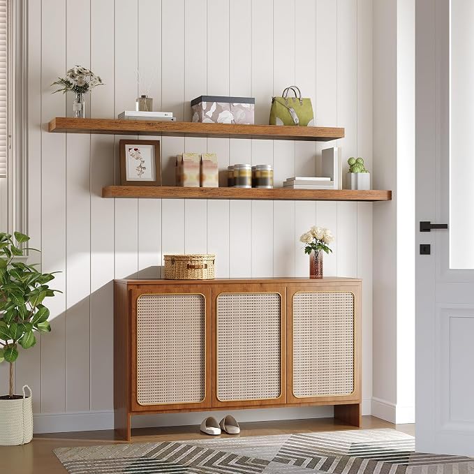 HOOBRO Floating Shelves for Wall, Wall Mounted Shelf Set of 2, for Wall Storage - Image 5