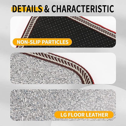 AC 110V Heated Floor Mat for Foot, Gray Carbon Crystal Heating Pad, Electric Heated Foot Warmers for Office, Home