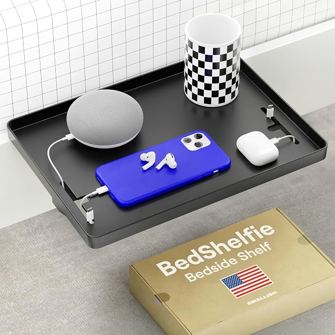 BedShelfie Bedside Shelf for Dorm Room by BedShelfie