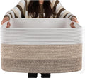 OIAHOMY Large Blanket Basket, 22”x17”x12” Laundry Baskets, Nursery Blanket by MasterofSpaceOptimization