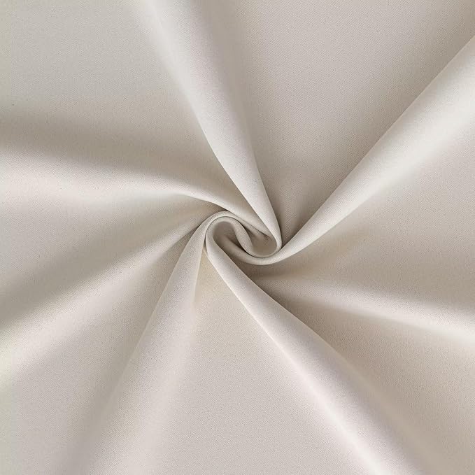 IGEMAEVE Blackout Curtains for Bedroom Grommets Cream 52" W x 84" L | Living - Image 6