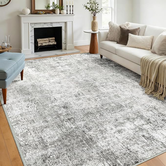 RELEANY Washable 5'x8' Abstract Area Rug - Image 8