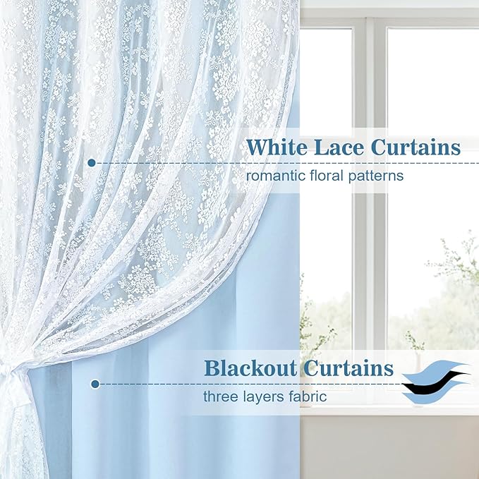 Yinhua Double Layer Blackout Curtains - Image 2