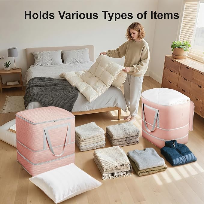 Comforter Storage Bag - 120L Bedding Storage Bags - Image 4