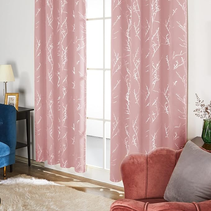Deconovo Living Room Curtains 63 Inches Long, Thermal Insulated, Room Darkening - Image 4