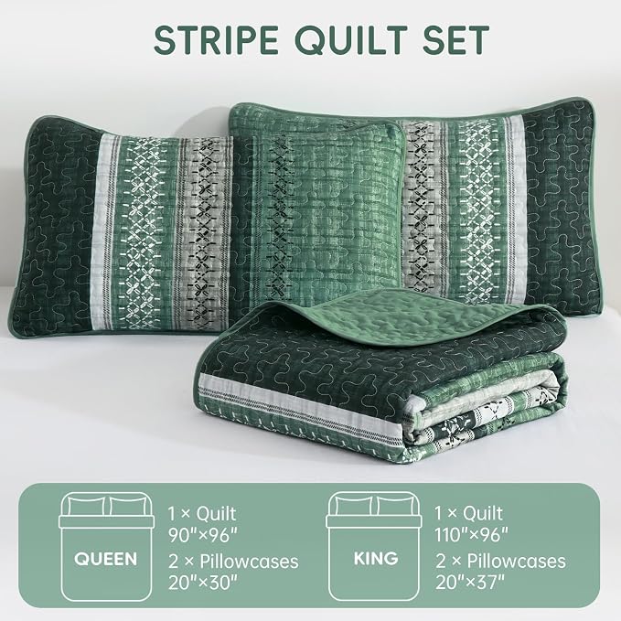 Cottolester Quilt Queen Size, All Seasons Microfiber Quilt Bedding Sets - Image 7