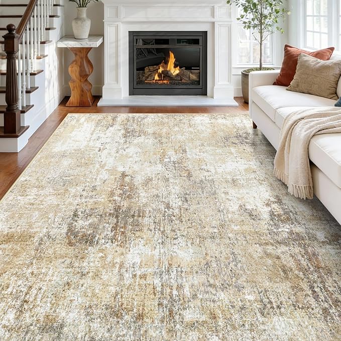 RELEANY Washable 5'x8' Abstract Area Rug - Image 9