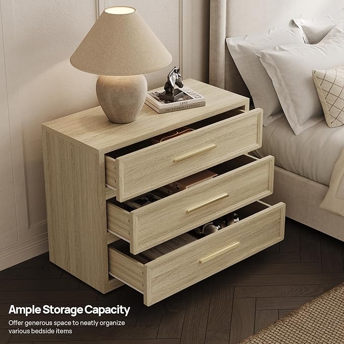 SICOTAS Oversized Nightstands Set of 3 - Image 4