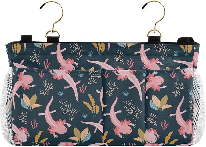 Axolotls tag8 Bedside Caddy Storage Bag Bedside Organizer - Image 2