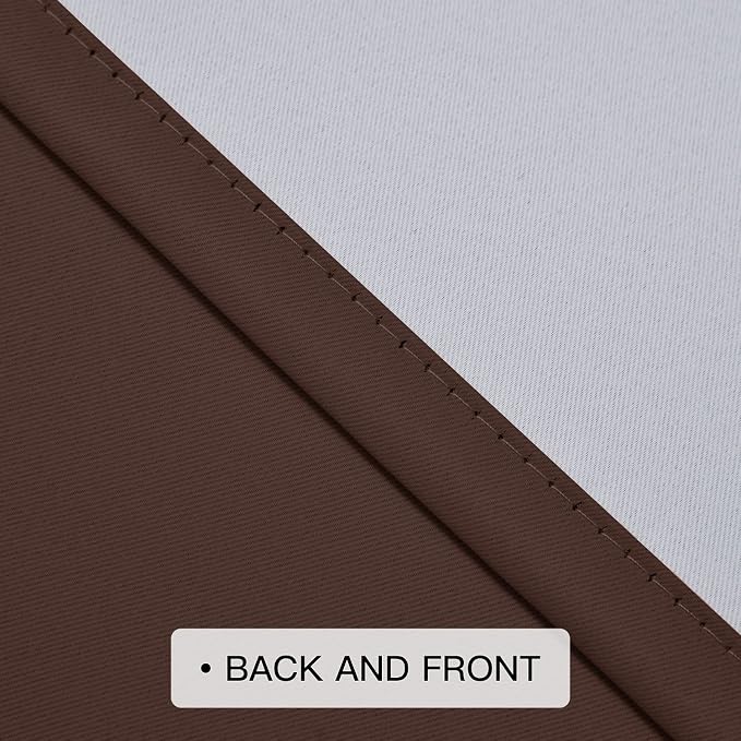 COSVIYA Grommet Ombre Room Darkening Curtains 84 inc h Length 2 Panels - Image 3