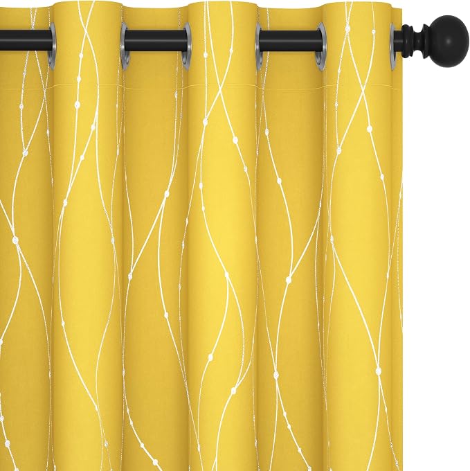 Deconovo Living Room Curtains 108 Inch Long, Thermal Insulated, Room Darkening by Unknown