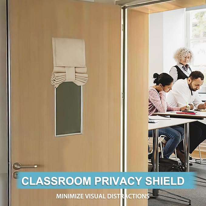 RYB HOME Classroom Door Window Cover, Room Darkening Block Views, Office Door - Image 3