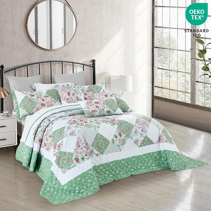 DaisyHuang Oversized King Bedspread, Reversible, 6 Piece, 100% Microfiber - Image 5