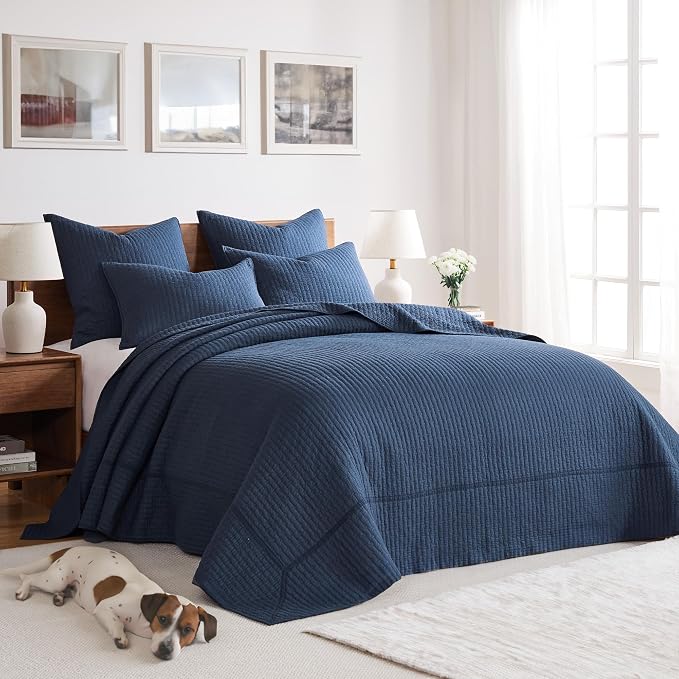 Levtex Home Cross Stitch Reversible Twin Bedspread Set - Image 2