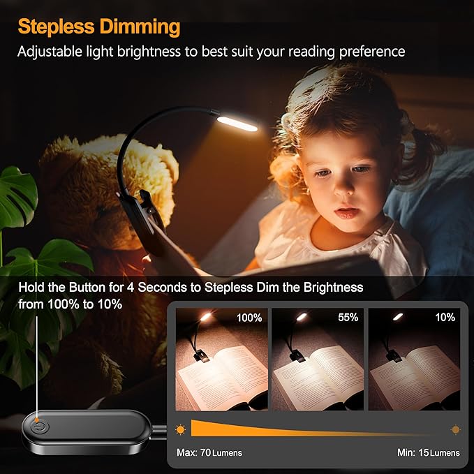 Gritin 16 LED Rechargeable Book Light - Image 3