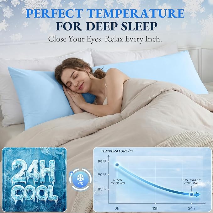 ELNIDO QUEEN Cooling Body Pillow Insert - Image 5