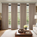 MIULEE Pinch Pleated 100% Blackout Curtains 40"x102" Long Linen 4 Panel Set | by MIULEE